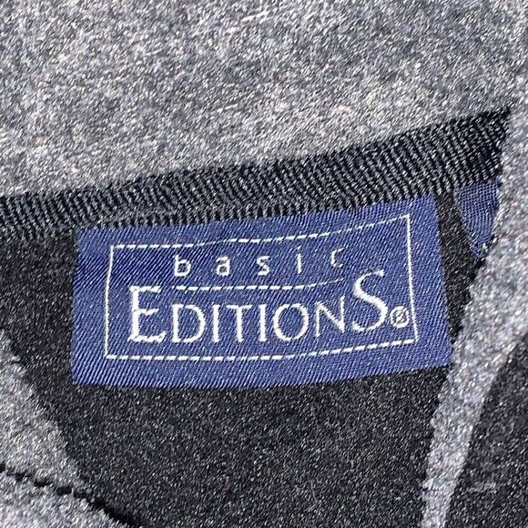 Basic Editions Mens 2X Full Zip Front Hooded Jacket Black Pockets‎ Lightweight - Picture 2 of 5